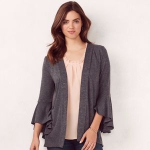 LC Lauren Conrad Bell Sleeve Cardigan Small